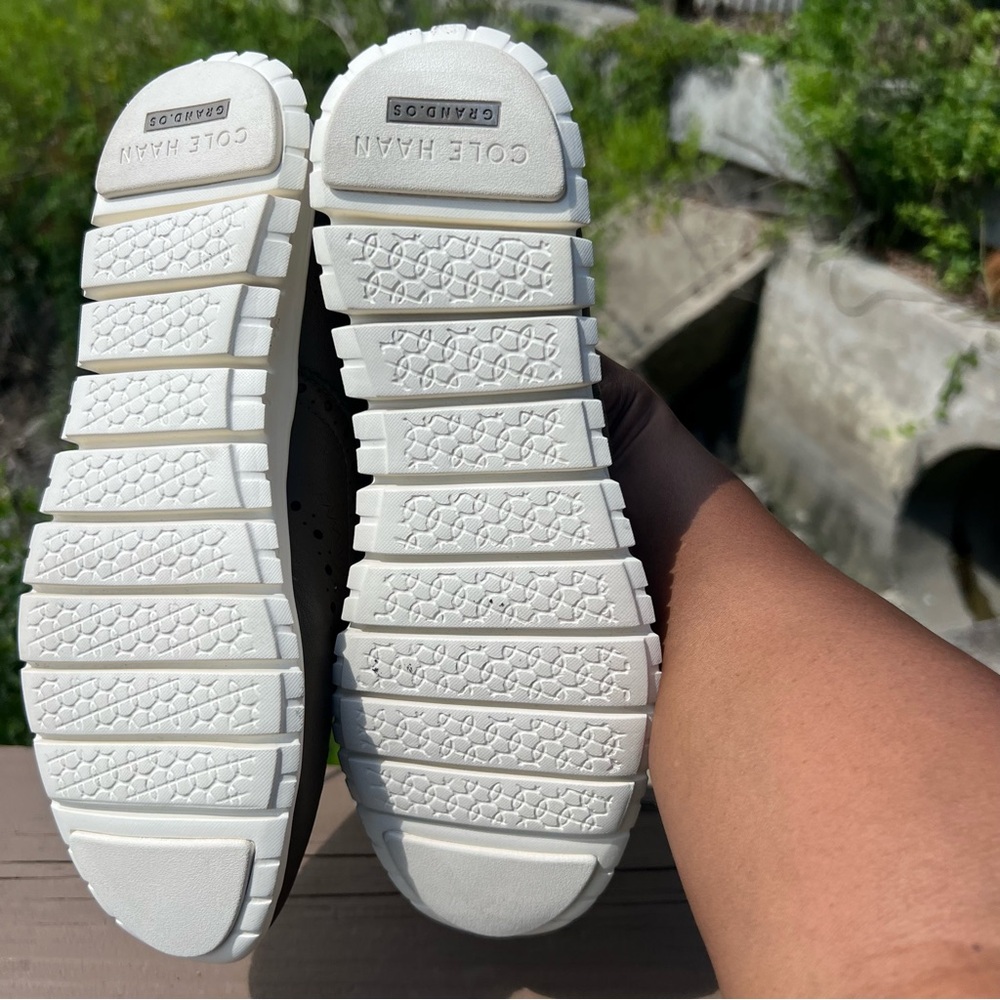 Cole Haan Zero Grand Leather Sneaker in Stone Grey - Picture 5 of 5
